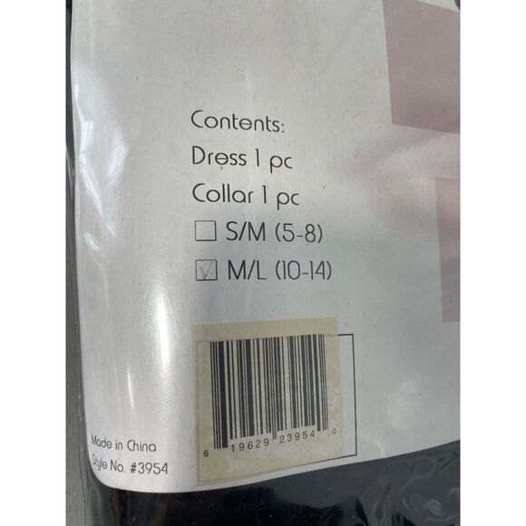 Female Vampire Costume Set Size Medium Large Sunnywood Black Red Halloween NEW - Picture 3 of 7